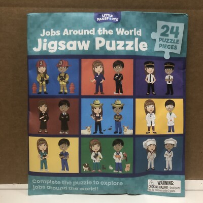 LITTLE PASSPORTS JOBS AROUND THE WORLD JIGSAW PUZZLE 24 PCS NEW