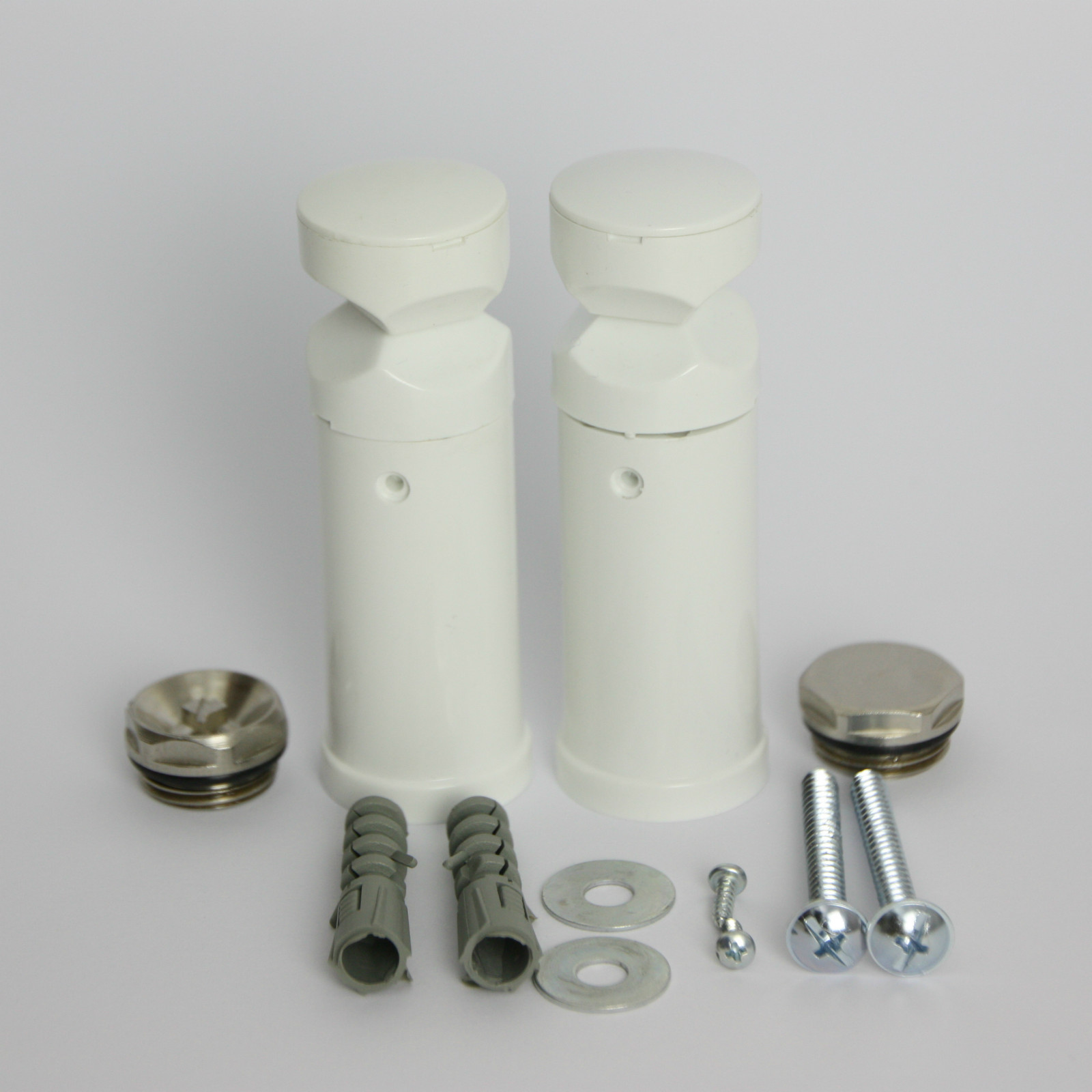 UNIVERSAL Brackets for Towel RAIL Radiator Bracket Flat / Curved White