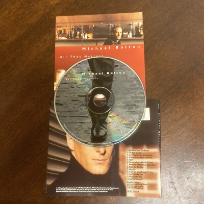 Michael Bolton All That Matters CD 1997 Disc & Inlay Only No Case Free Shipping