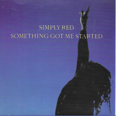 Simply Red Something Got Me Started UK 45 7'' single +Picture Sleeve +A New Flame