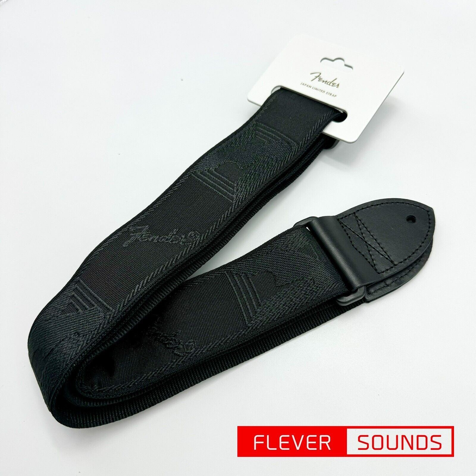 Fender Japan Limited Monogrammed Strap Tokyo Black Guitar Fender Japan Limited Monogrammed Strap Tokyo Black Guitar