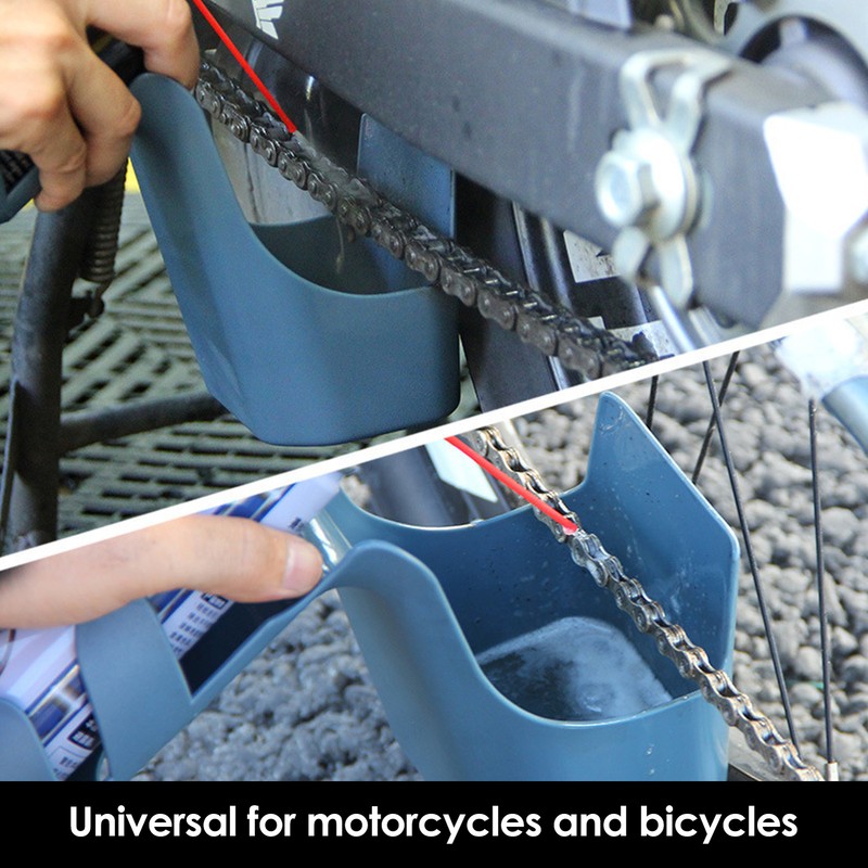 Motorcycle Bike Chain Oil Storage Tool Box Chain Cleaning Oil Splash-Proof Tool