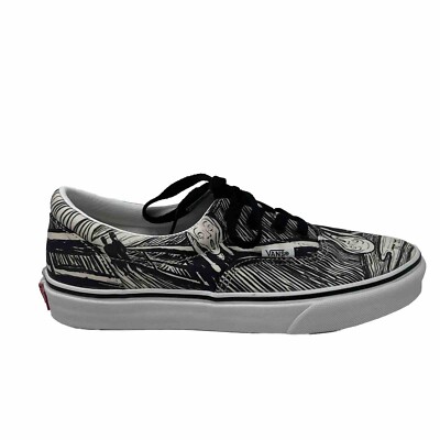 Vans Era MOMA Women's 7 Edward Munch Black White Gray Shoes New