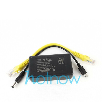 5V 5.1V 4A Active PoE Splitter for Raspberry Pi 5 RPi5 4B USB TYPE C Gigabit