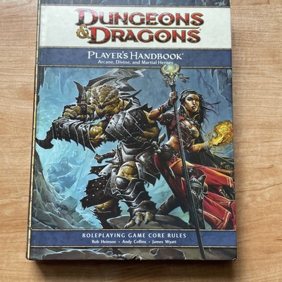4e 4th Edition Player's Handbook Dungeons Dragons, Tsr Wotc
