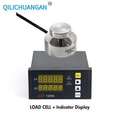 NEW Load Cell Sensor + Indicator Display,Test Compression Force Weight Pressure