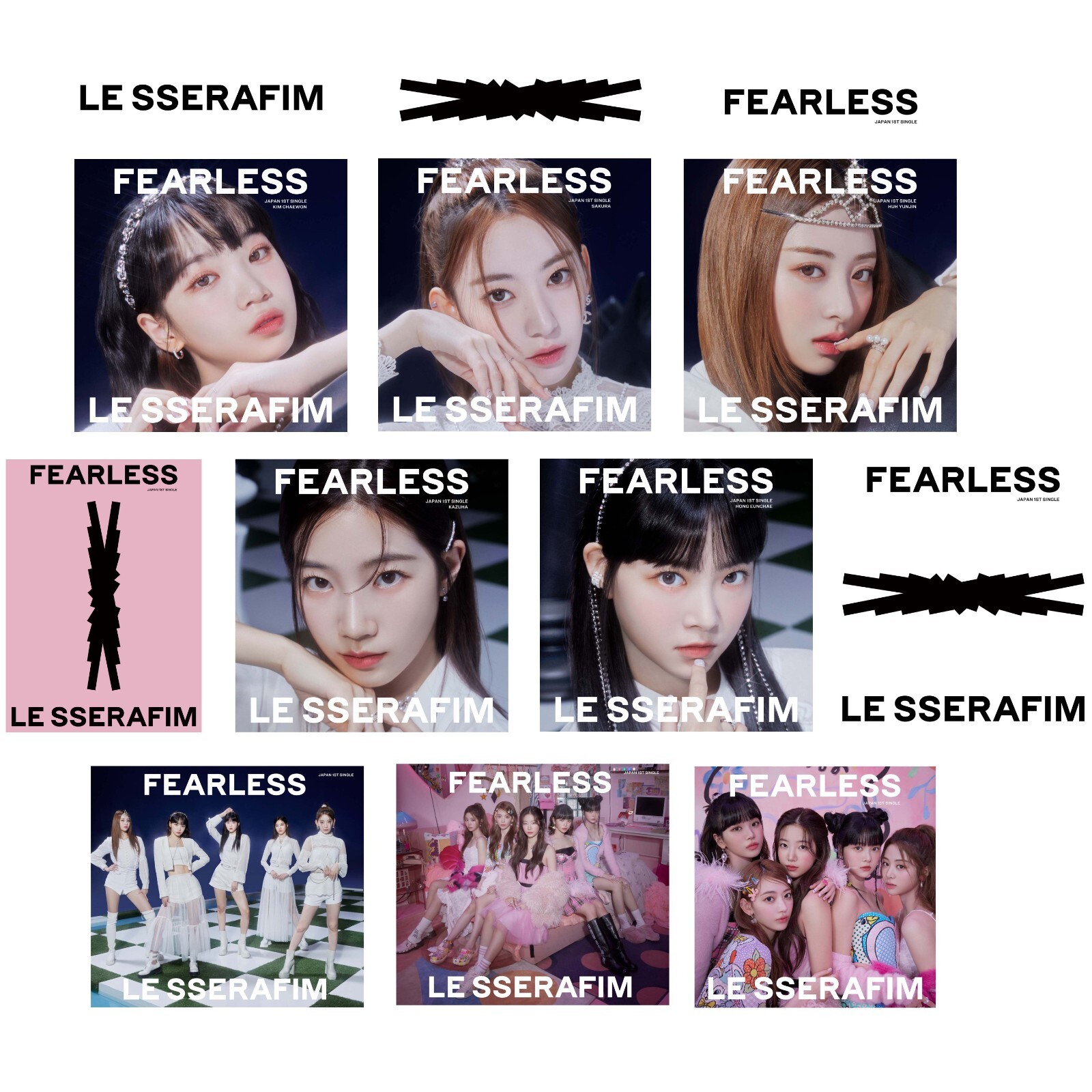 LE SSERAFIM Japan 1st Single FEARLESS Solo ver. Weverse ver