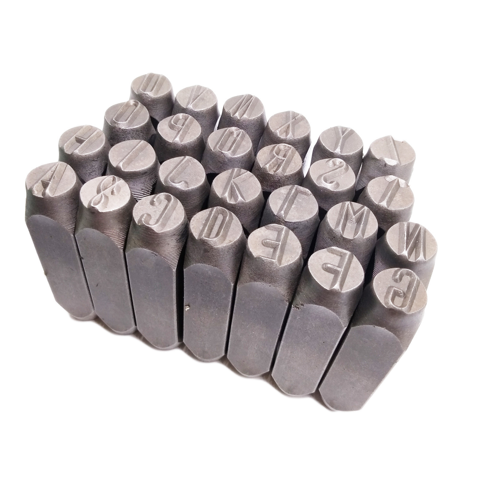 US Stock 36pcs 1/2" 12.5mm Letter & Number Stamp Punch Set Hardened Steel Metal