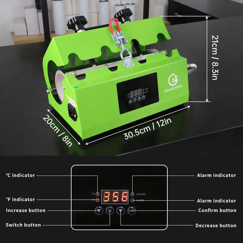 11-30 OZ Tumbler Heat Press Machine Sublimation Mug Cup Jar Heat Transfer Print