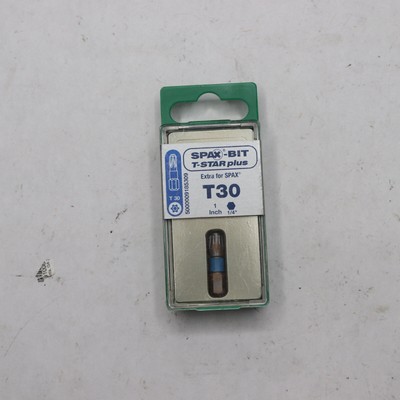 Spax T-Star Plus Drill Bit T30 1'' x 1/4'' 5000009185309