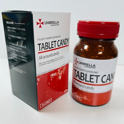 Resident Evil UMBRELLA Corp. tablet candy + bottle Capcom Store Japan Exclusive!
