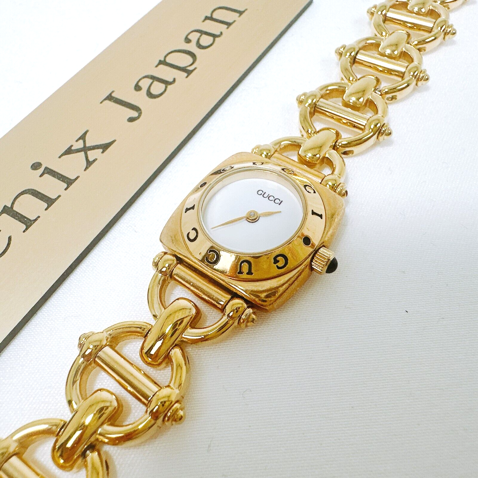 GUCCI 6400L Watch GG Horsebit Chain Quartz 26mm Stainless GUCCI 6400L Watch GG Horsebit Chain Quartz 26mm Stainless
