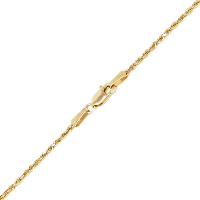 14k Yellow Gold Solid Diamond Cut Rope Chain Necklace 16''-30'' 1.5mm to 12mm
