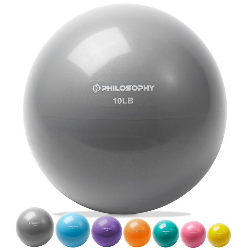 Toning Ball, 2-10 LB - Soft Weighted Mini Medicine Ball