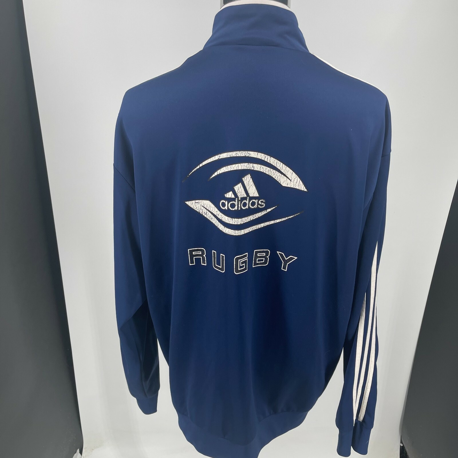 Adidas Navy Track Jacket (S) | eBay