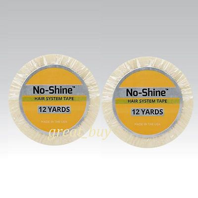 Walker No shine Two Roll 1/2'' x 12 yards Tape Roll for Lace wigs,Toupee .