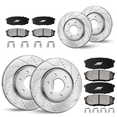 For Chevrolet Avalanche 2007-2008 - Front + Rear Ceramic Brake Kit
