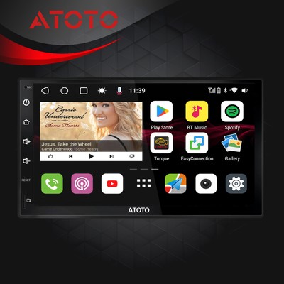 7in 2 DIN Touchscreen Digital Apple Carplay Stereo Radio AM/FM Bluetooth PPV USB