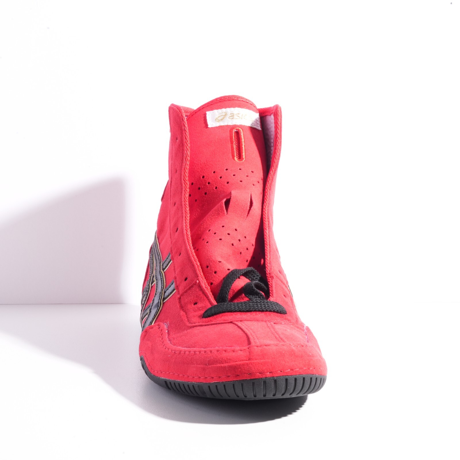 Pre-owned Asics Wrestling Shoes Ex-eo / Red/gold/shoelace Black Twr900 Successor Japan
