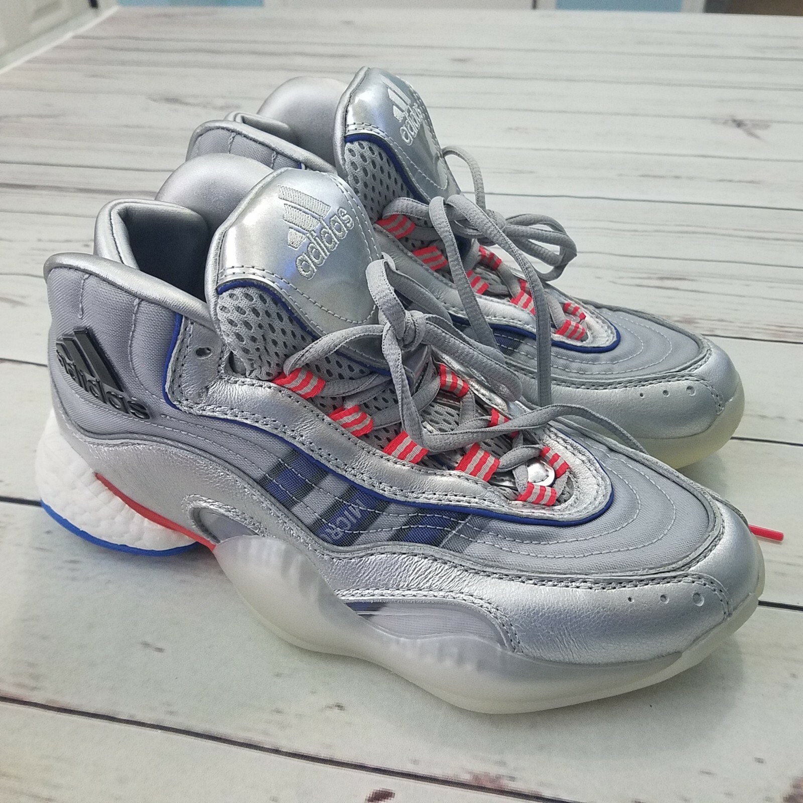 Adidas Crazy 98 x BYW Silver Micropacer Shoes Men's Size 6