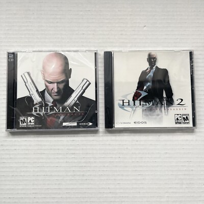 Hitman PC Games Lot of 2 Hitman 2 & Contracts 2002 / 2004 PC Computer Sealed New