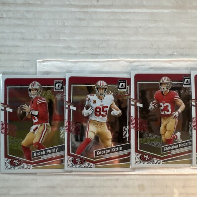 2023 Panini Optic Brock Purdy, Mccaffrey, Kittle, Debo, Bosa 49ers Lot