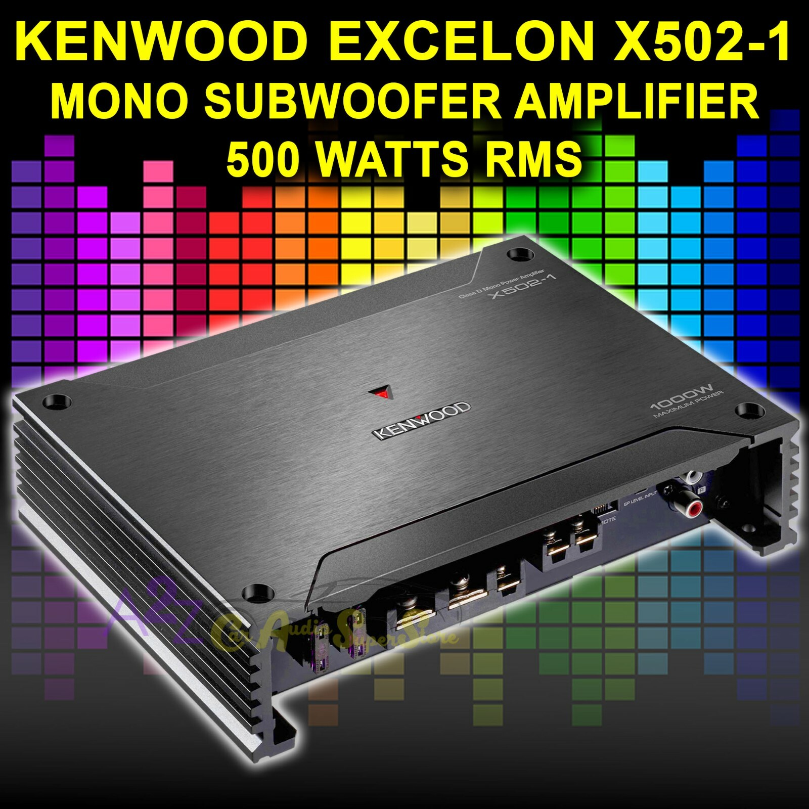 KENWOOD EXCELON X502-1 CLASS D MONO POWER 500W AMPLIFIER CAR