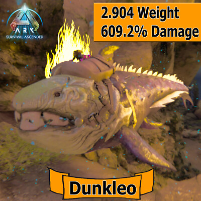 Ark Survival Ascended PC/PS5/XBOX PVE Dunkloesteus 2904Weight - 609Dmg [Dunkleo]