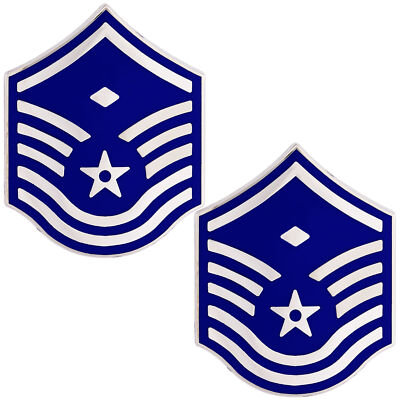 Air Force Master Sergeant with 1SGT Diamond Rank Pin Pair