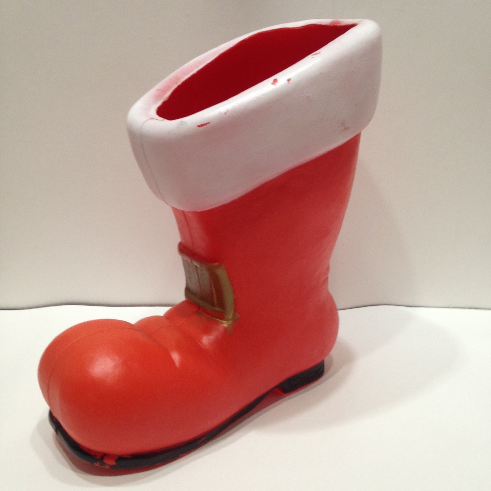Vintage Blow Mold Large Santa Christmas Boot 1993 Don Featherstone