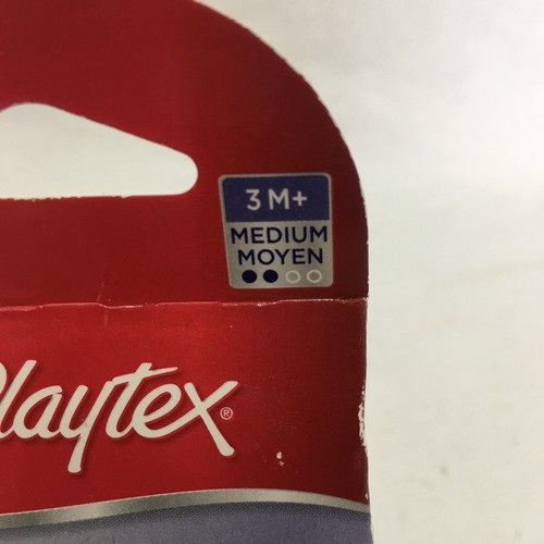 Playtex Baby NaturaLatch 2 Pack 4 Nipples Medium Flow Natural Latch 3M+ NEW