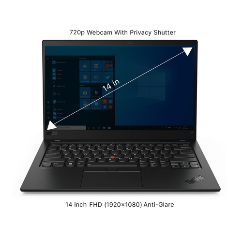 Lenovo ThinkPad X1 Carbon Gen 8 14" FHD Core i7-10610U 16GB RAM 512GB SSD W10P