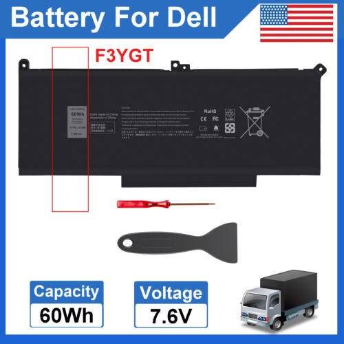 LOT 1-50 F3YGT Battery For Dell Latitude E7280 7380 E7480 E7390 7390 7480 7490