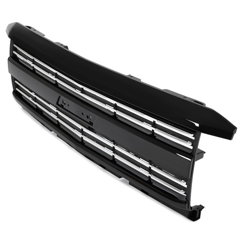 Fits Silverado 2500 HD 3500 HD 2015-2019 Factory Style Grille Hood Black Painted