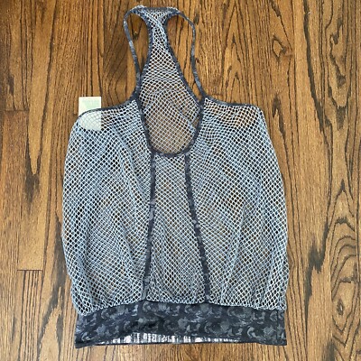 Maaji  Women s Activewear Mesh Racerback Tank Top Size L