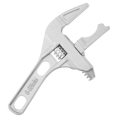 Adjustable Wrench 6-70mm Large Opening Short Handle Wide Jaw Aluminum Alloy S...
