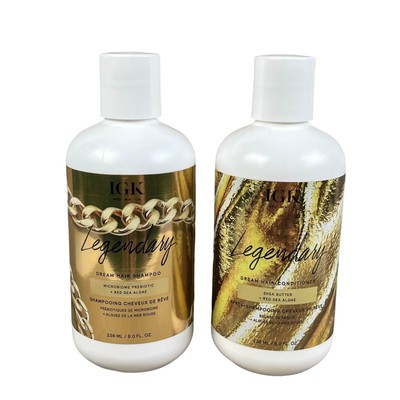 IGK Legendary Dream Hair Shampoo and Conditioner Red Sea Algae 8 oz Each