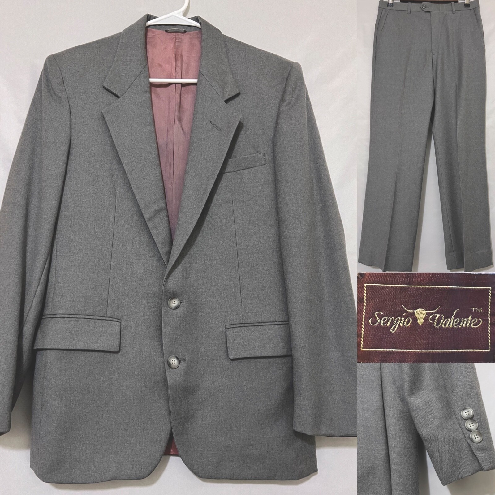 SUMARI　WoolGabardine Car Coatサイズ2 シュマリ Men's Giorgio Romazzini Wool Two Button Navy Pierre Suit 40R