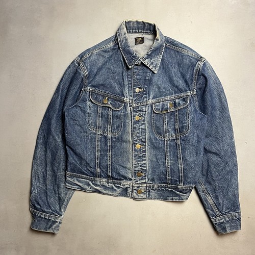 VINTAGE LEE 60s 101-J UNION MADE SANFORIZED DENIM Jean JACKET 44