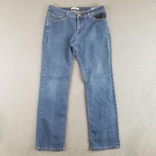 Lee Jeans Women's Size 12 Short Perfect Fit Blue Wash Stretch Comfort Straight