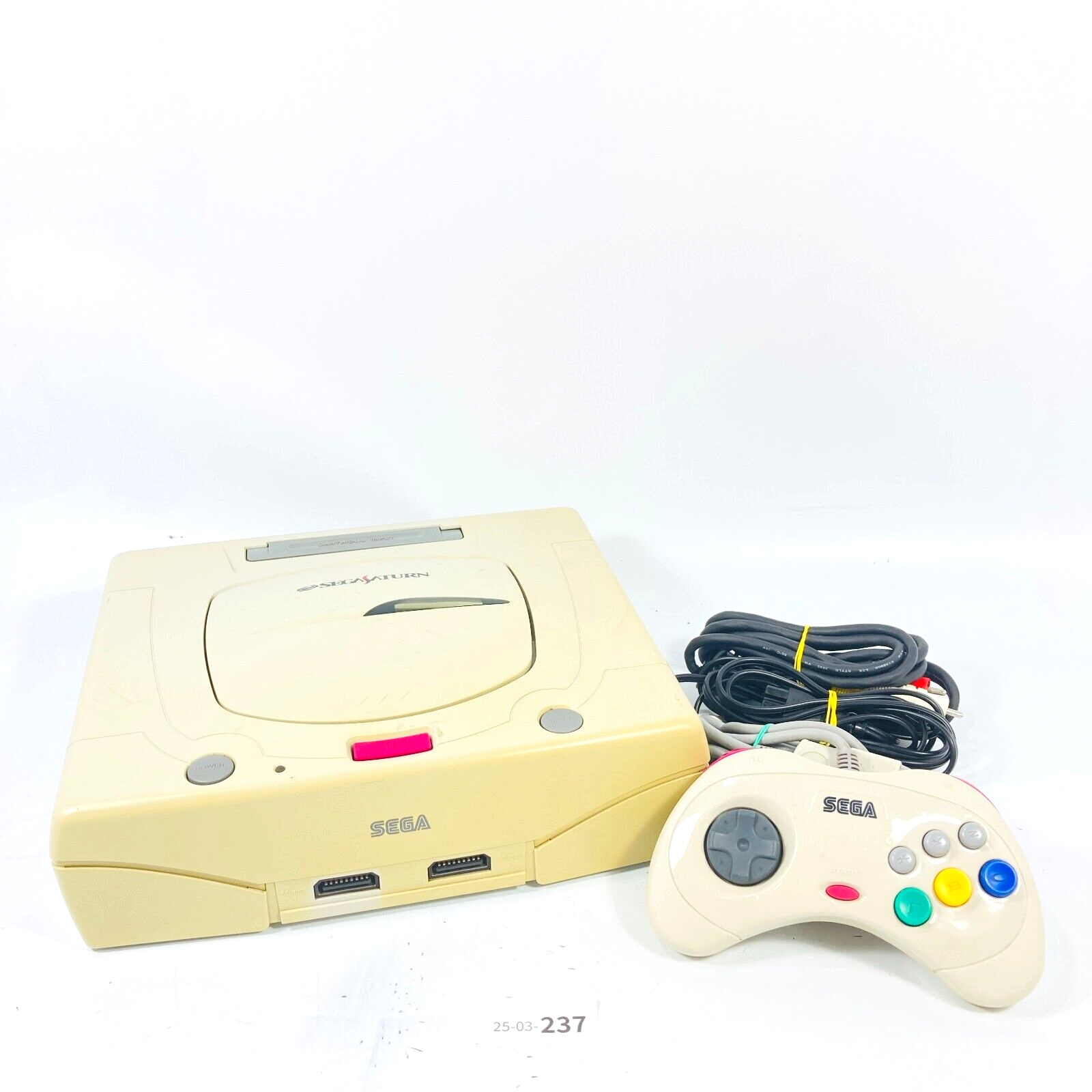 EX+] Sega Saturn White Console HST-3220 Japan Tested Working