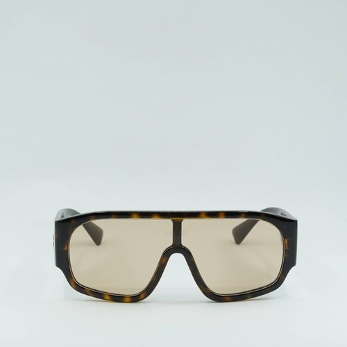 Pre-owned Versace Ve4439 108/73 Havana/light Brown 133-1-145 Sunglasses