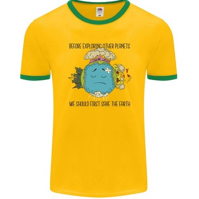 Save The Earth Climate Change Environnement Hommes Ringer Fotl