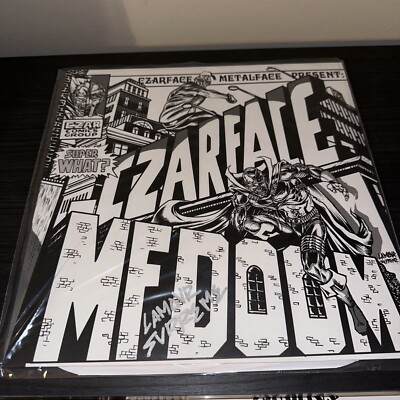 *SIGNED* Czarface & MF Doom: Super What? White Vinyl LP by LAMOUR SUPREME