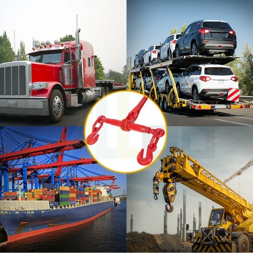 2 Pack Ratchet Chain Binders 5/16 - 3/8 Inch 5400 LBS for Truck Trailer Lever