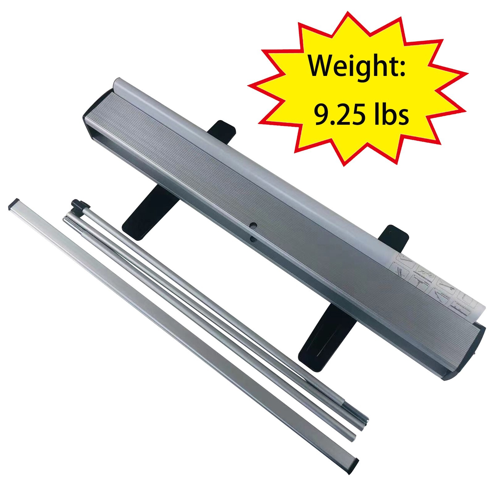 Heavy-Duty Retractable Roll Up Banner Stand 36"x80"  (Stand ONLY)