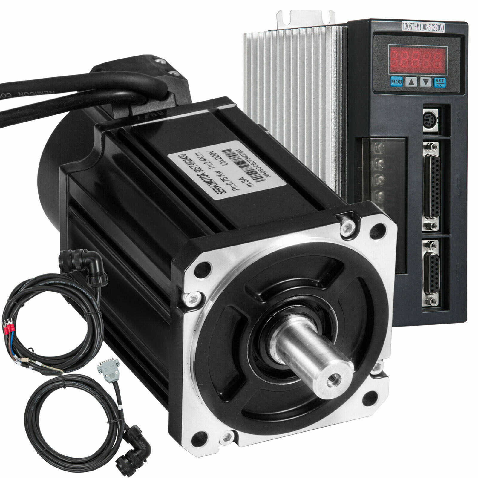750W AC Servo Motor Servo Driver Kit 2.39NM 0.75KW