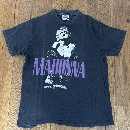 MADONNA WHO'S THAT GIRL TOUR 80s tシャツ Vintage Rare 1987 MADONNA Who's That Girl World Tour T-shirt