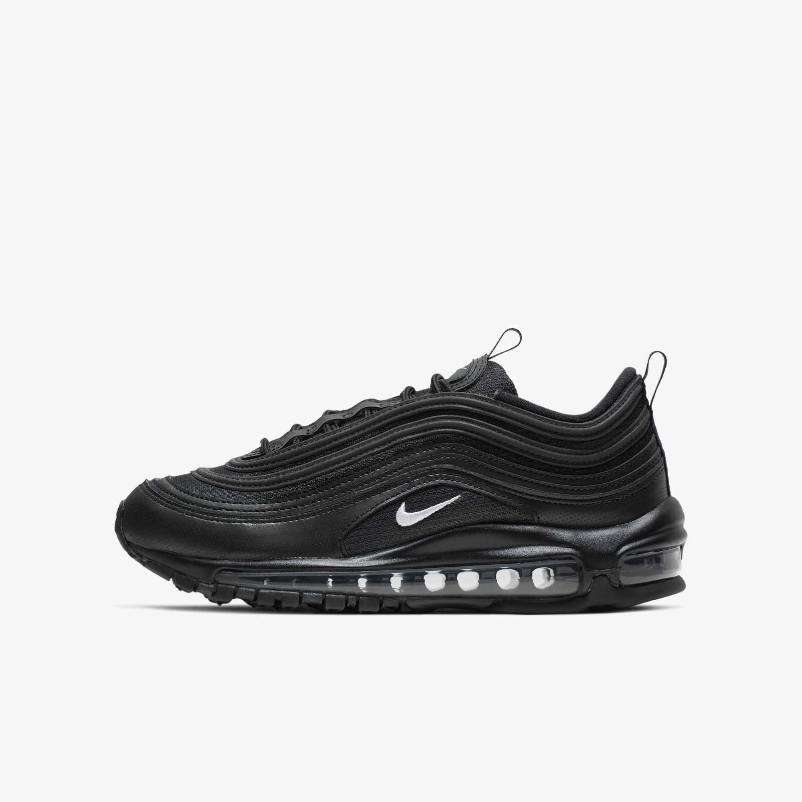 

Черные кроссовки Nike Air Max 97 GS 921522-011, Black/white-anthracite, Nike Air Max 97 Black