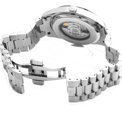 ROAMER ROAMER 981666 41 45 50 DAYDATE II AUTOMATIC STEEL BRACELET WRISTWATCH